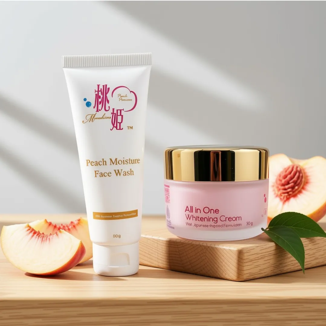 Paket Lengkap Momohime (All in One Cream + Peach Face Wash)